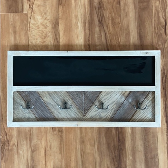 Other - Farmhouse Wooden  blackboard with hangers
